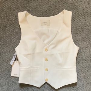 Wilfred off-white vest. Size 2. Brand new with tags.